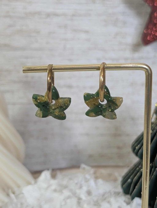 Boucles d'oreilles feuilles