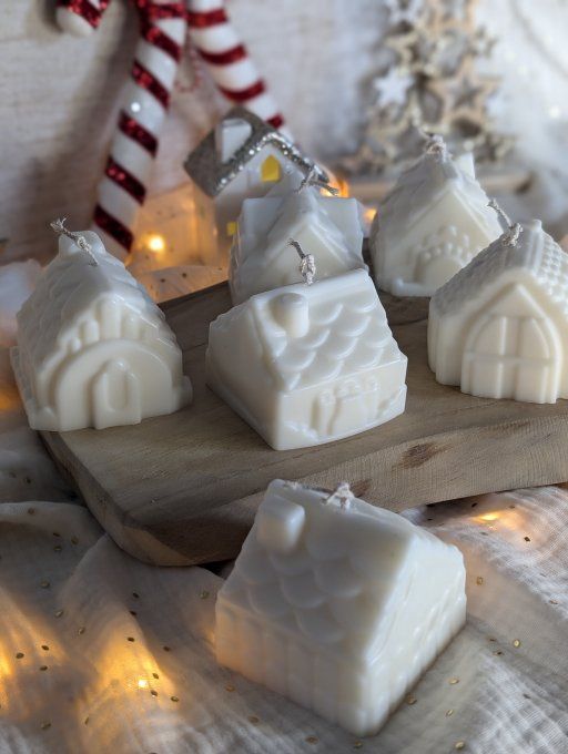 Bougie Chaumière en cire de soja non parfumée vendu à l'unité 