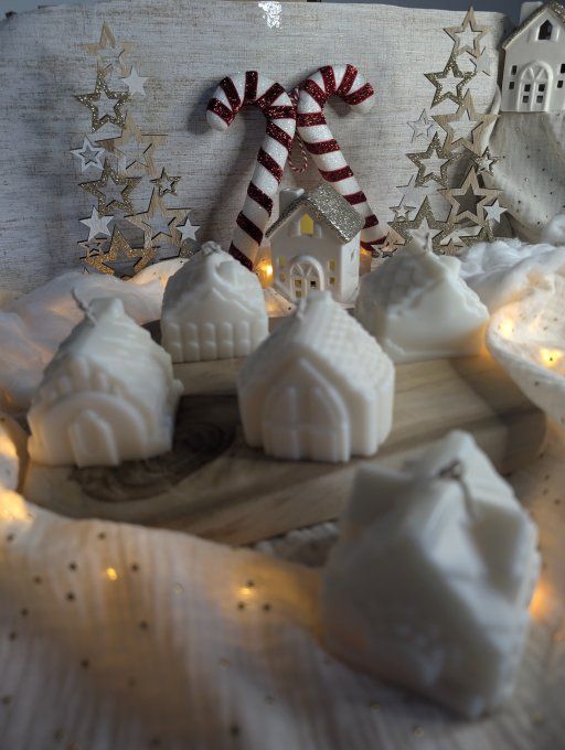 Bougie Chaumière en cire de soja non parfumée vendu à l'unité 