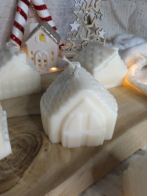 Bougie Chaumière en cire de soja non parfumée vendu à l'unité 