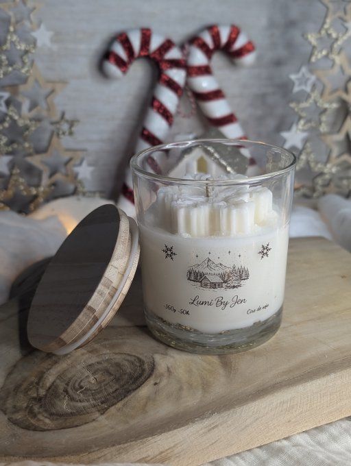 Bougie "Lumi Noël" en cire de soja parfumé 160g