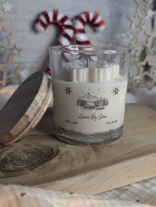 Bougie "Lumi Noël" en cire de soja parfumé 160g